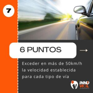 consejos infracciones mas puntos carnet conducir 50 velocidad