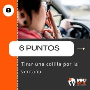 consejos infracciones mas puntos carnet conducir colillas