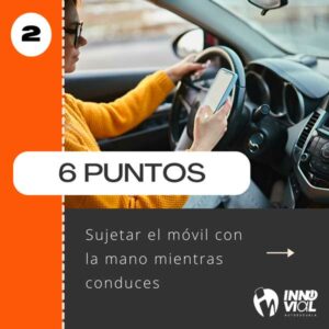 consejos infracciones mas puntos carnet conducir movil manos